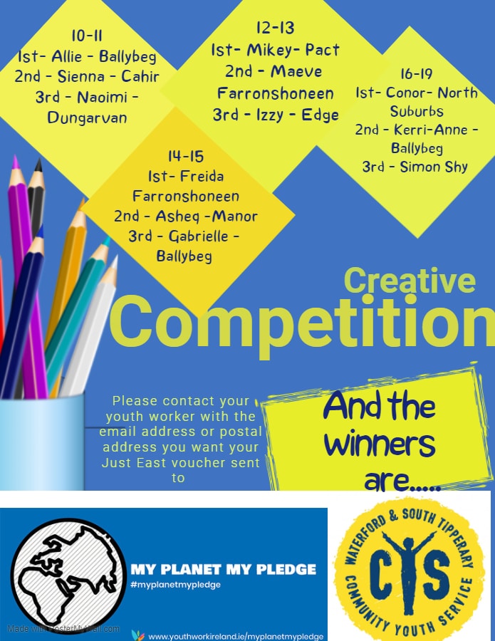 WSTCYS Creative Competition Winners - Waterford & South Tipperary ...